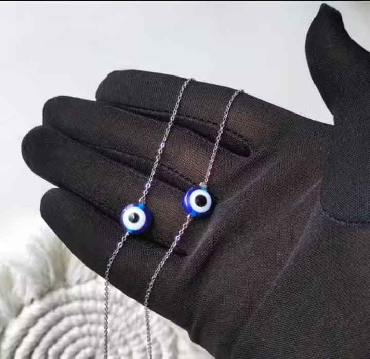 Combo 2 New Design Couple Evil Eye Anklets | Stylish Women & Girls Anklets