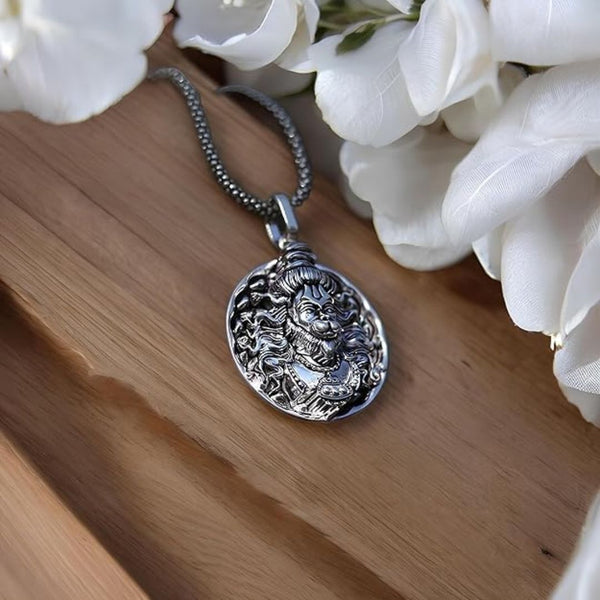 Go To Shop Divine™ Hanumanji Silver Pendent