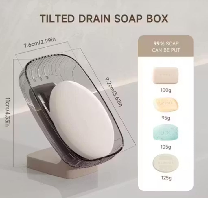 Soap Case Plastic Soap Bar Container Soap Saver for Shower ( pack 3 )